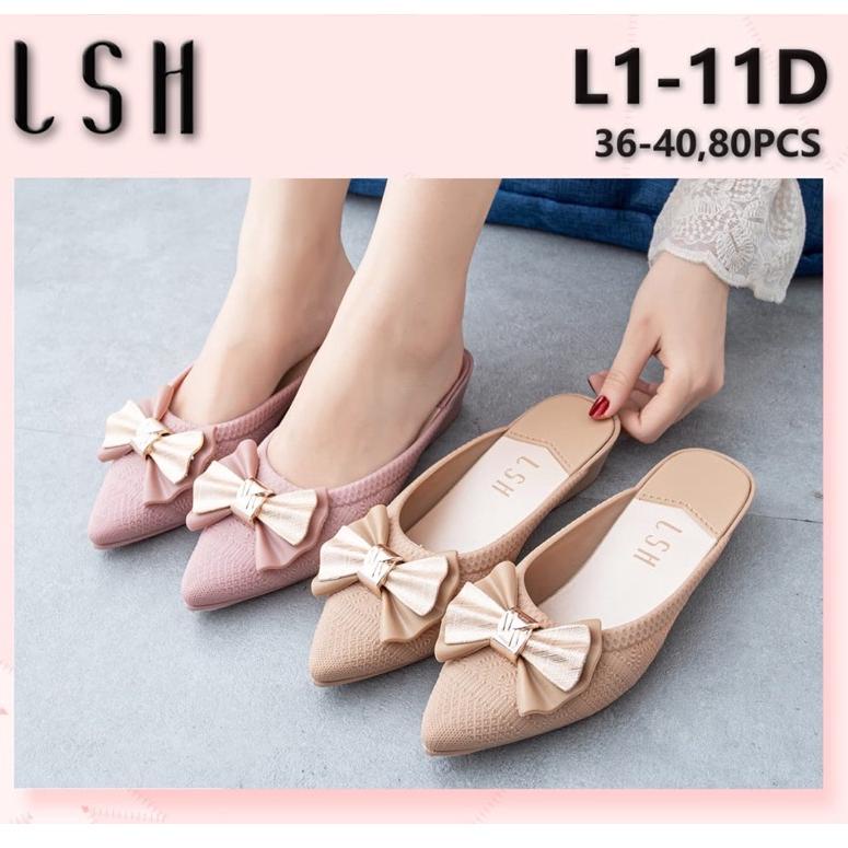 Sandal Sepatu Slop Pita Gold WRN dan HTM LSH L1-11H atau L1-11D ◦ HTI.25Au22ᴼ