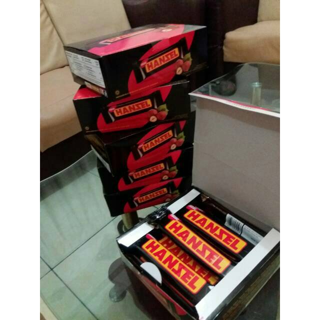 Hanzel Hansel nabati hazelnut wafer coklat grosir