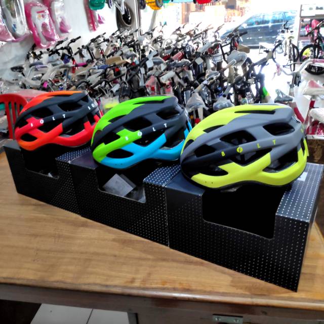  Helm  Sepeda  Bicycle Helmet POLYGON  BOLT  Shopee Indonesia