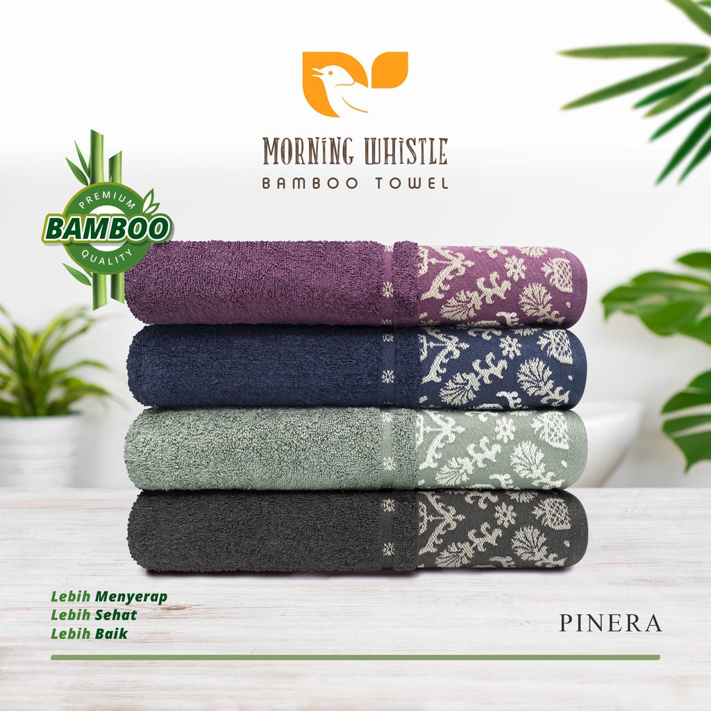 MWB Handuk Mandi Dewasa Morning Whistle Bamboo Pinera Handuk / Handuk Mandi  70 x 135 cm