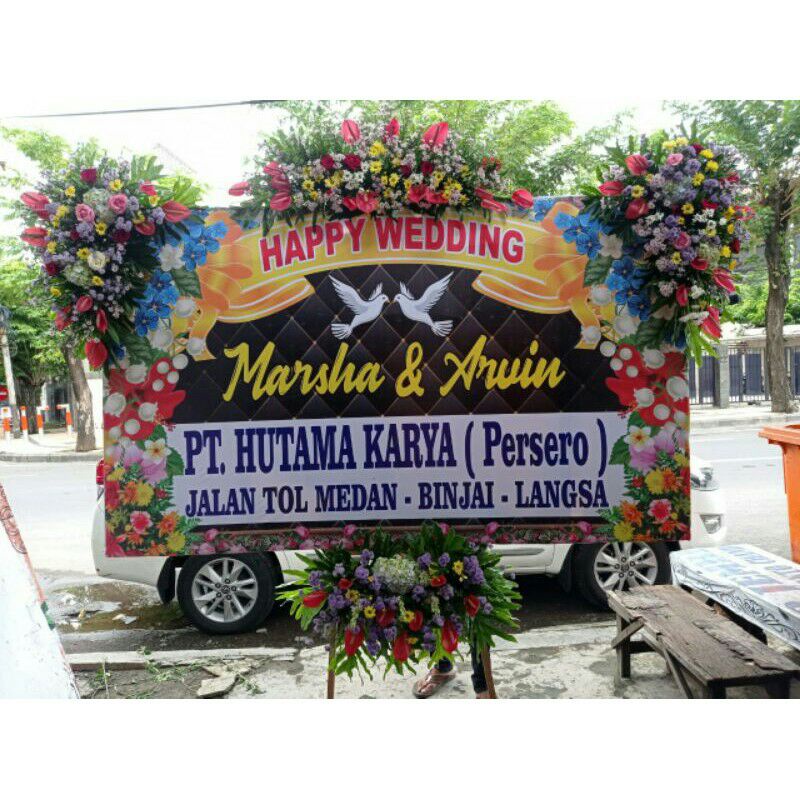 Bunga papan ucapan selamat/ karangan bunga papan Surabaya