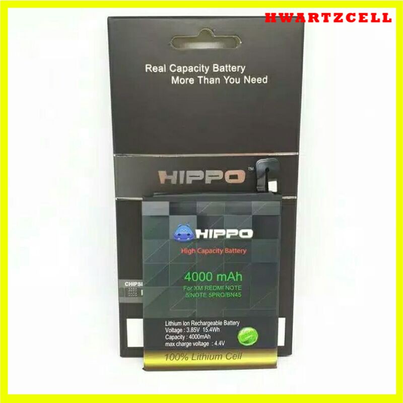 BATTERY batre HIPPO XIAOMI REDMI NOTE 5 NOTE 5 PRO BN45 BN 45 Atau BN48 original hippo GARANSI RESMI