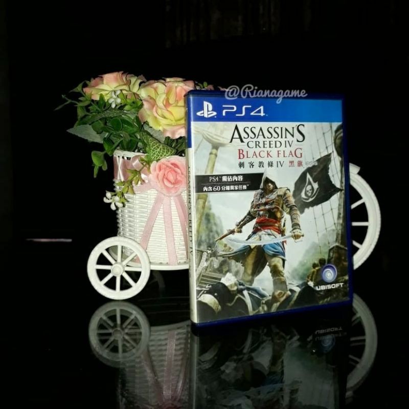 BD Kaset PS4 Assassins Creed IV Black Flag Game PS 4 Bekas Second Mulus