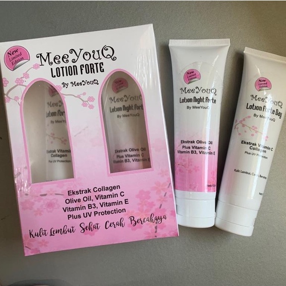 Meeyouq Lotion Forte with collagen vitamin C,E & B3 + SINAR UV