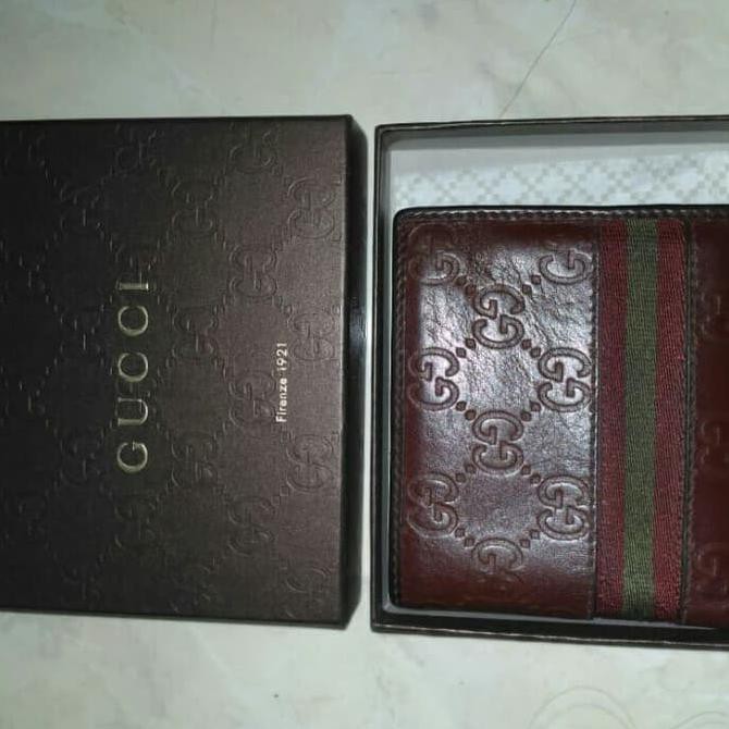 Pengiriman Cepat dompet pria merk gucci original - Hitam PROMO