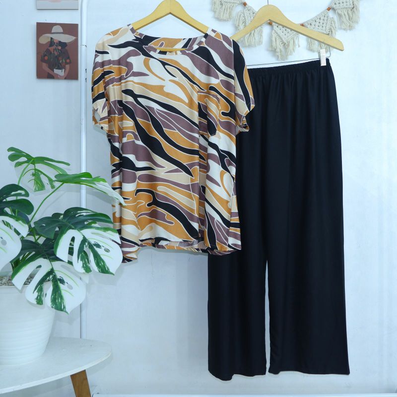 BABYDOLL JUMBO RAYON FIT TO XXXL LD 130 (CELANA PANJANG) SERI 1 LD125 LD130-PJXL 16