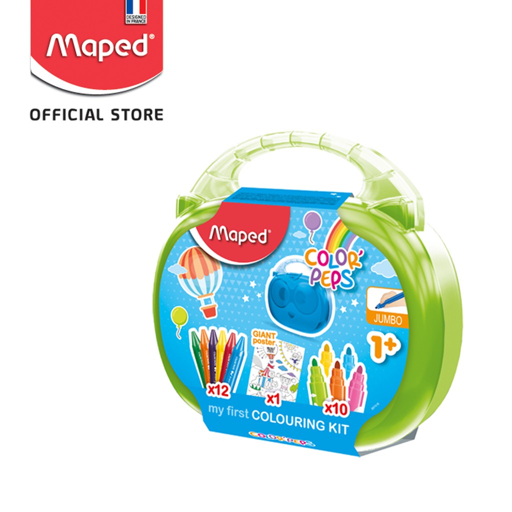 

Maped Spidol dan Crayon Warna Early Age Full Coloring - Plastic Box