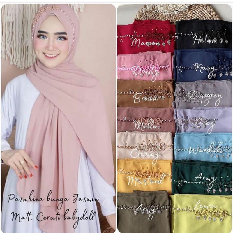 pashmina bando Payet swarovski melati CERUTY babydoll