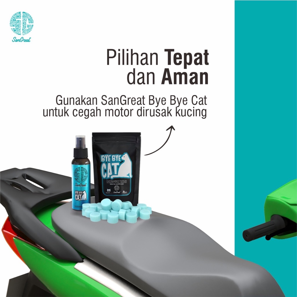 Bye Bye CAT Gel 100 gr - Alat Pengusir Kucing Alami Ampuh - Natural Cat Repellent - Cegah kucing buang kotoran sembarangan dan usir kucing liar