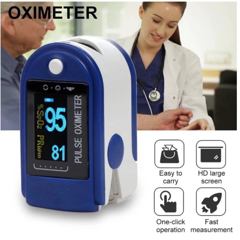 Fingertip Pulse Oxymeter Oximeter SPO2 LCD Full Colour LK88