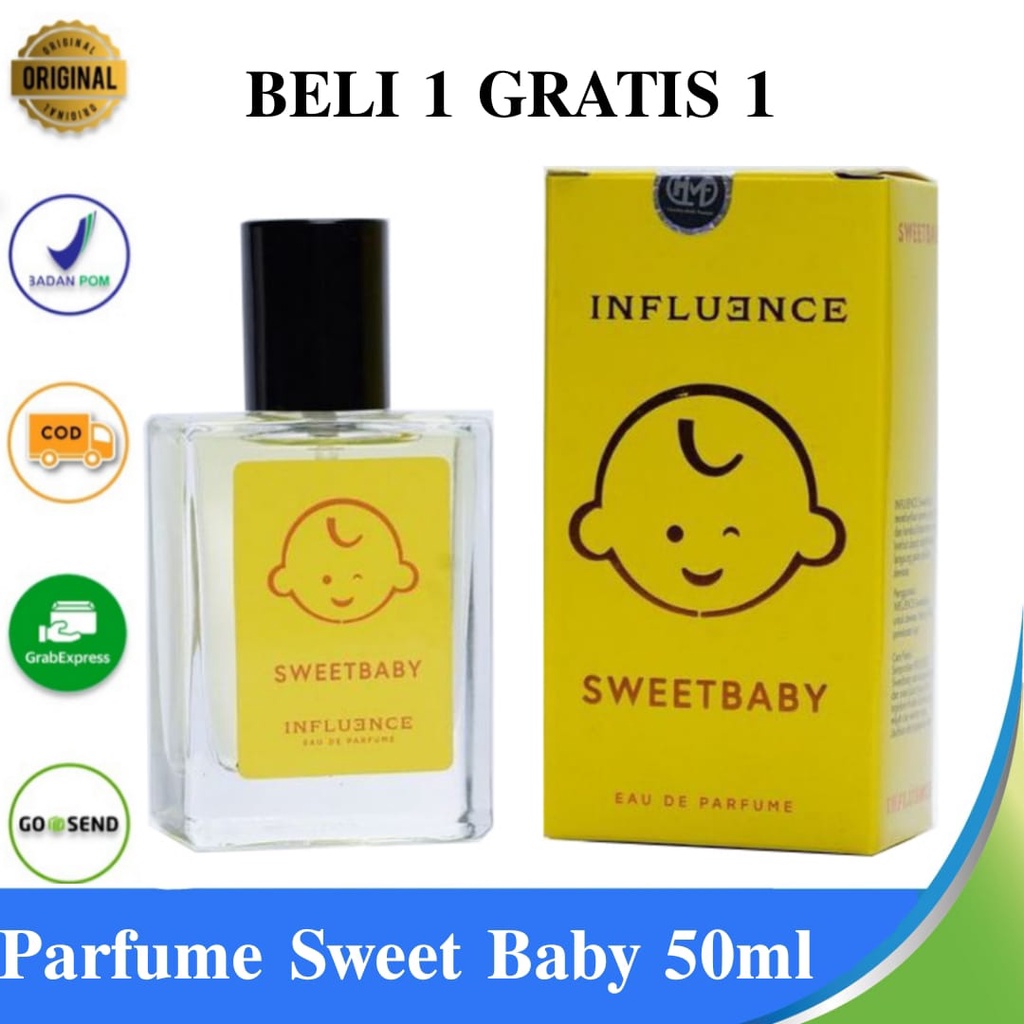 Influence Sweet Baby Parfume Premium Spray 50ml Eau De Parfume Tahan Lama 8-12 Jam Original Bpom  - 