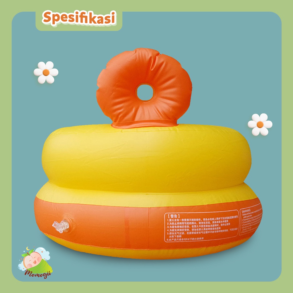 MOMOGII Sofa Tiup Kursi Pompa Bayi Karakter Bebek