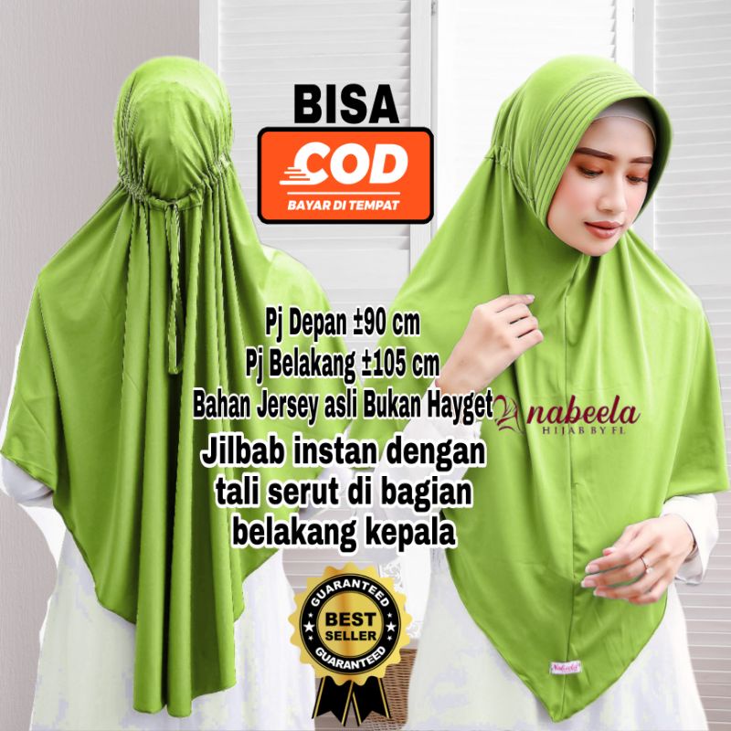 JILBAB KHIMAR HIJAB KERUDUNG BERGO INSTANT INSTAN TALI SERUT KERUT JOKOWI PET PED BAHAN JERSEY JERSI