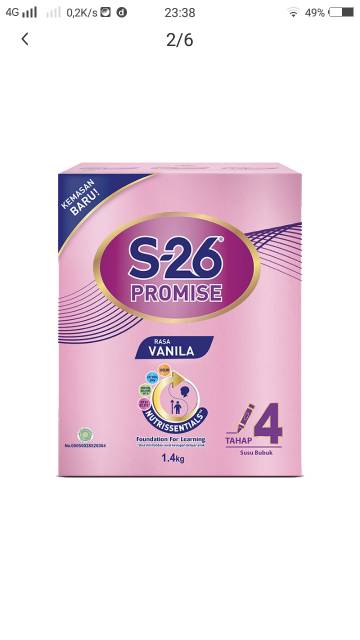 SUSU S26 PROMISE TAHAP 4 VANILA 1.4KG