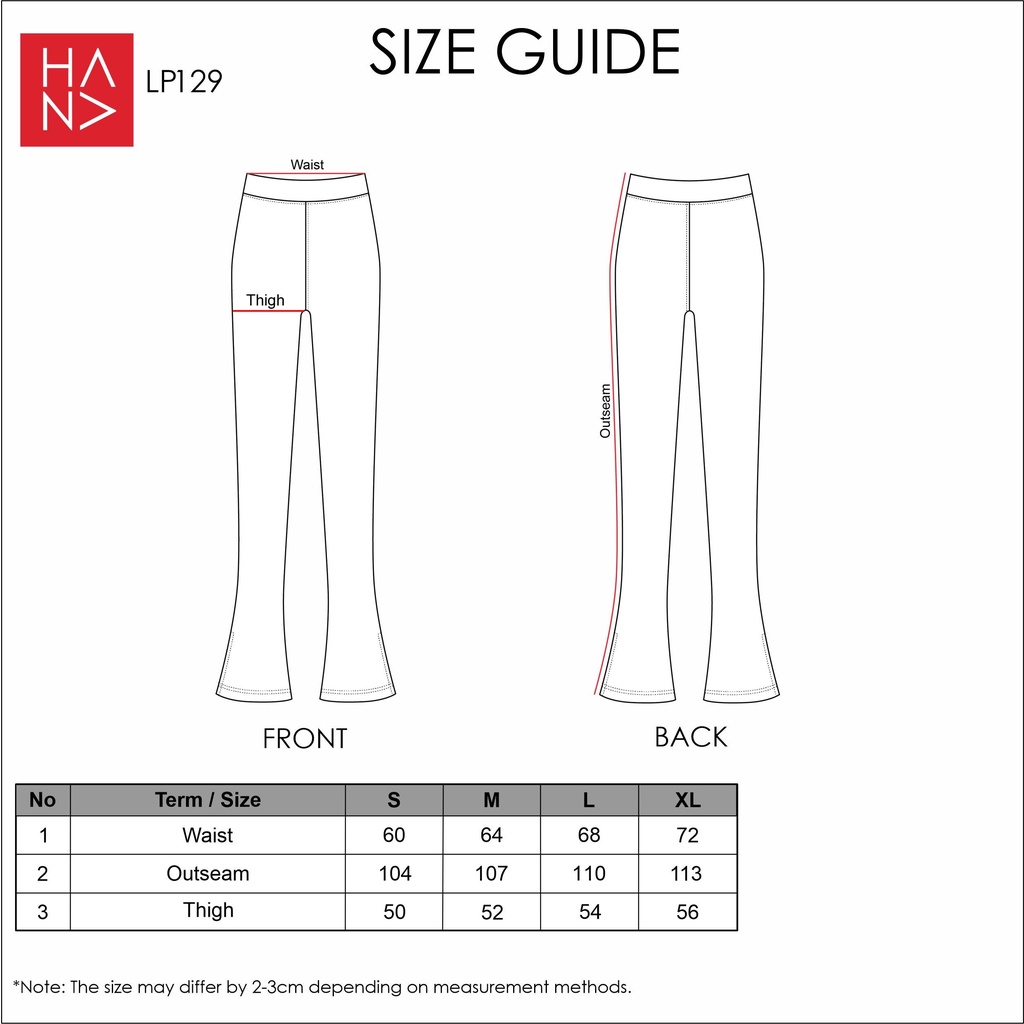 Hana Fashion - Miley Long Pants Celana Panjang Highwaist - LP129