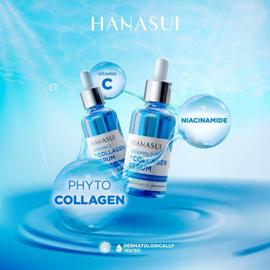 NEW SERUM VITAMIN C + COLLAGEN HANASUI BY JAYA MANDIRI ORIGINAL BPOM - SERUM VITAMIN C