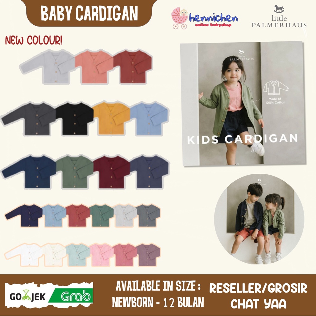 PROMO 7.7 PROMO BAJU LEBARAN Little Palmerhaus - Baby Cardigan 0-12m 12-24m KIDS CARDIGAN CARDIGAN ANAK FASHION ANAK 1-6TH