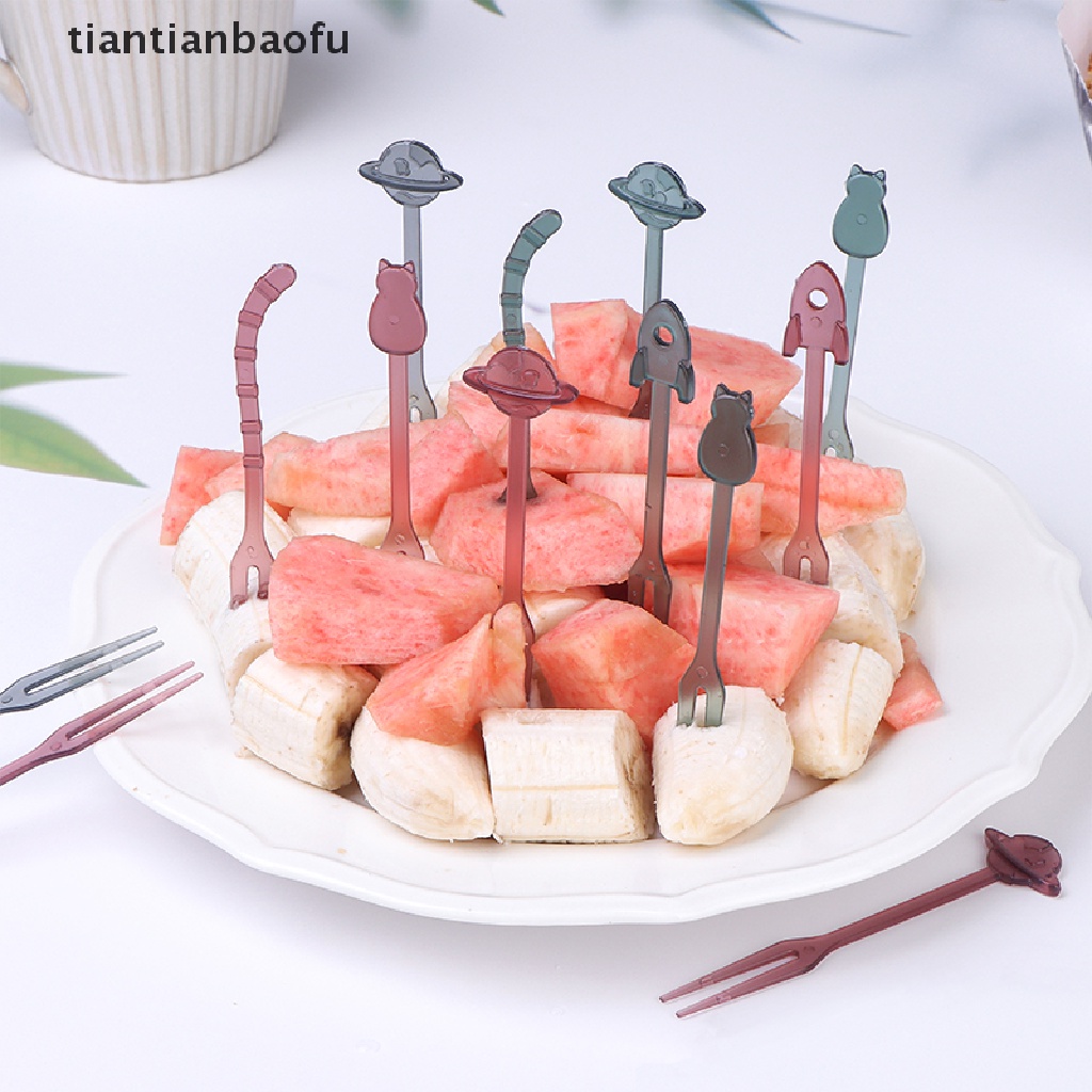 36 Pcs / set Garpu Tusuk Gigi Buah Snack Dessert Untuk Dekorasi Butik