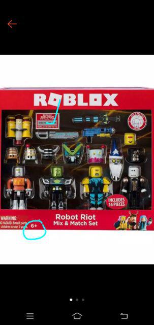 Roblox Set 4pcs Action Figure Robot Riot Shopee Indonesia - admin car id roblox