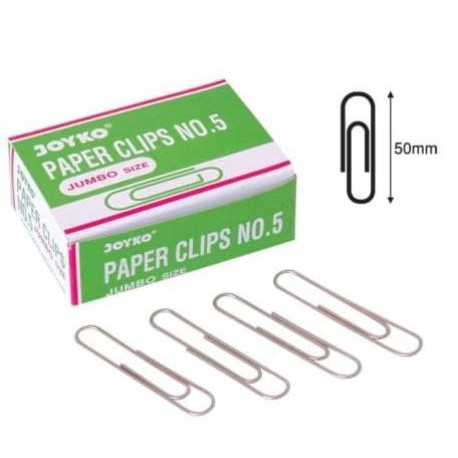 

Joyko Trigonal Clip/Paper Clip/Penjepit klip kertas Jumbo No. 5