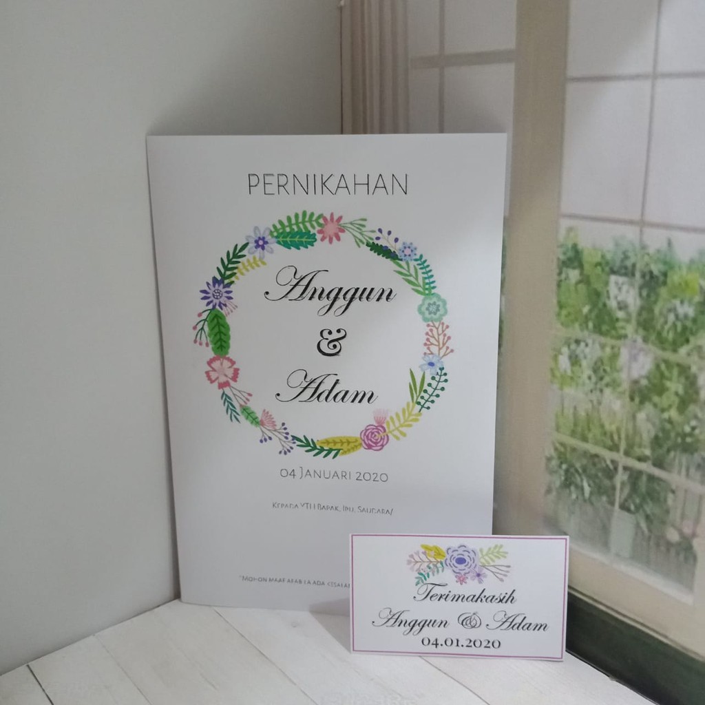 Undangan Pernikahan White Series 10 - Kertas BC Free Video undangan