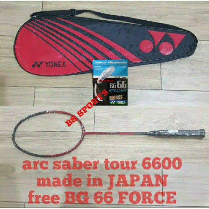 RAKET BADMINTON RAKET YONEX ARCSABER TOUR 6600 ORIGINAL 100%