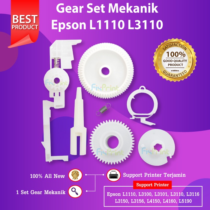 Gear Set Mekanik Epson L1110 L1210 L3110 L3210 L3116 L3150 L3156 New