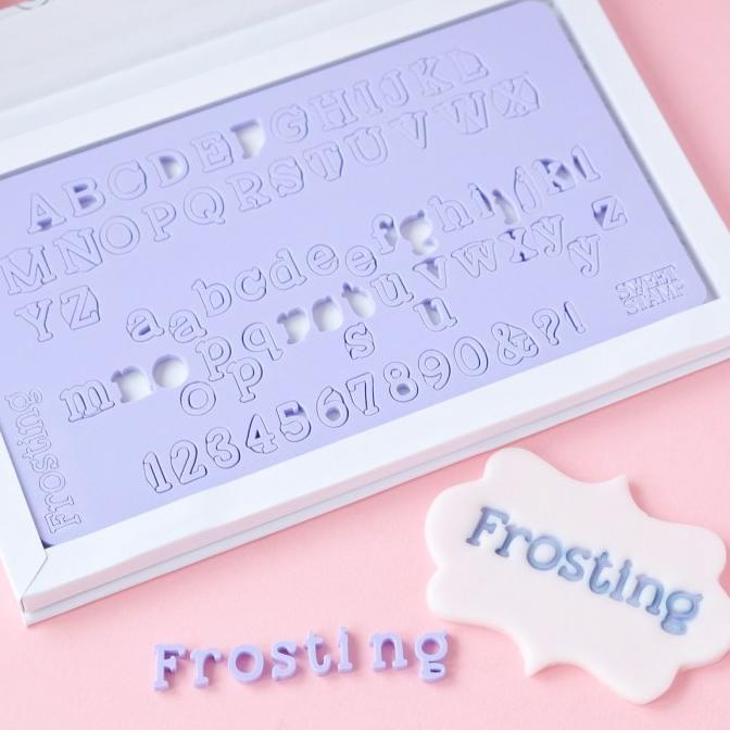 

Frosting Small Sweet Stamp Alphabet Stamp Cake Emboss Embosser