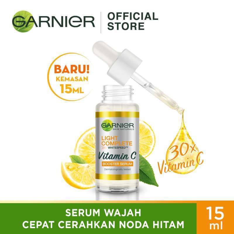 ❣️Rakkistore99❣️ Garnier Serum Light Complete White speed Vitamin C/Sakura White Hyaluron 30x Booster 7.5ml (SACHET) /15ml