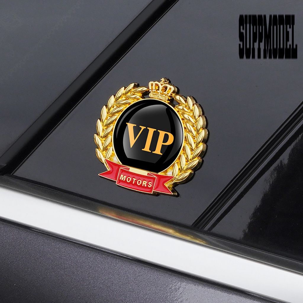 Stiker Emblem 3D Bahan Metal Tahan Air Untuk Bumper Depan Belakang Mobil