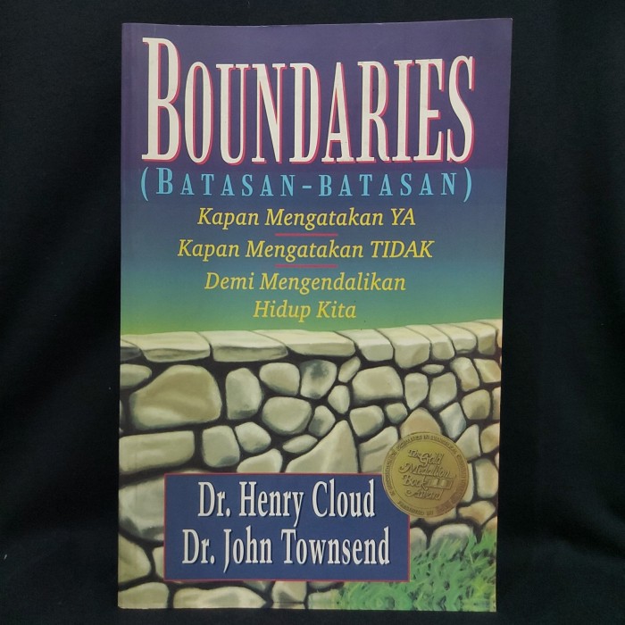 Buku BOUNDARIES Batasan Batasan by Dr. Henry Cloud & Dr. John Townsend