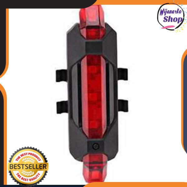 Defensor Lampu Sepeda 5 LED Taillight Rechargeable - 410-28