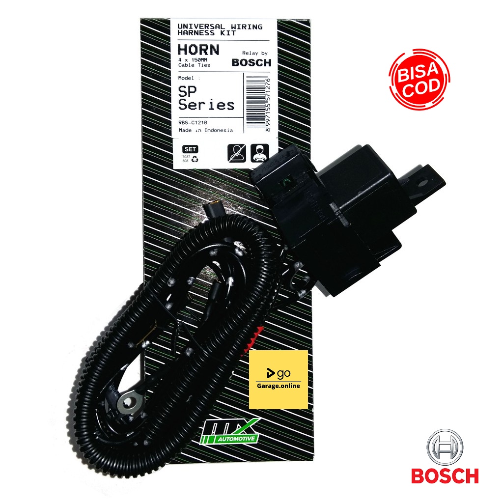 Kabel Set Relay Klakson MX 12V Universal Untuk Segala Macam Merk Klakson Bosch Hella Denso