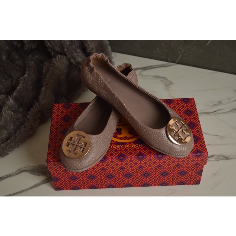 Tory Burch Minnie Travel Quilted Grey