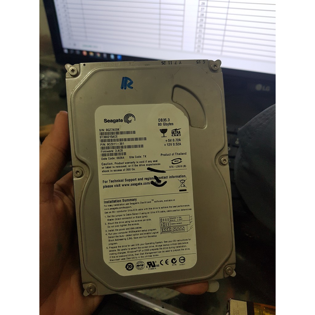 HARDISK PC 80GB SATA NORMAL MEREK RANDOM FREE WINDOWS