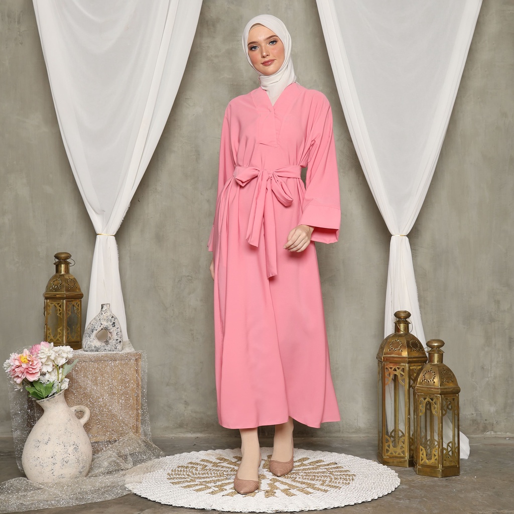 Gamis Abaya Polos - KEIKO Abaya Kimono Dress Busana Muslimah - Abaya Turkey