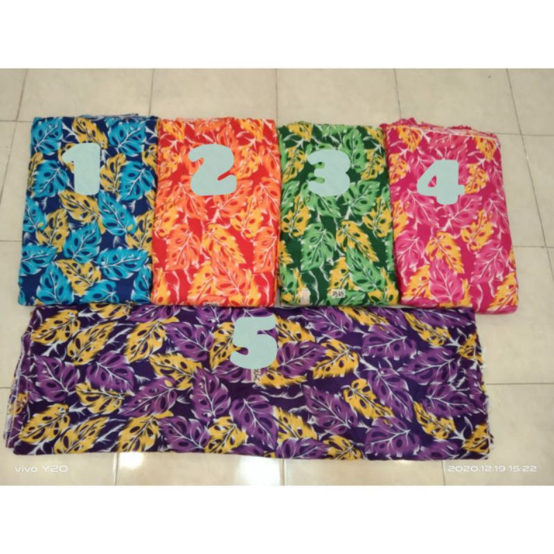 KAIN RAYON MOTIF / KAIN BAHAN DASTER / KAIN BAHAN MUKENA