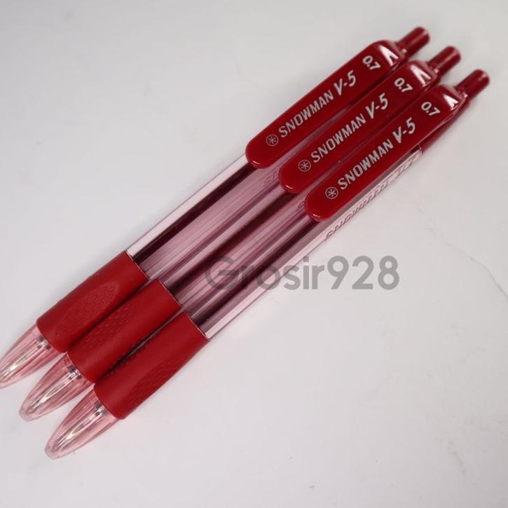 

Stok terbatas!.. (Per 12) Pulpen Snowman V5 / V-5 0.7mm