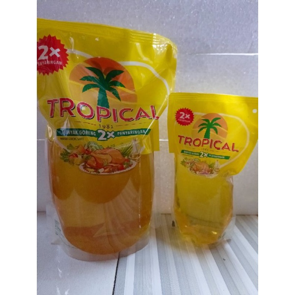 MINYAK TROPICAL  @ 2 LITER  SATU BUNGKUS/BOTOL