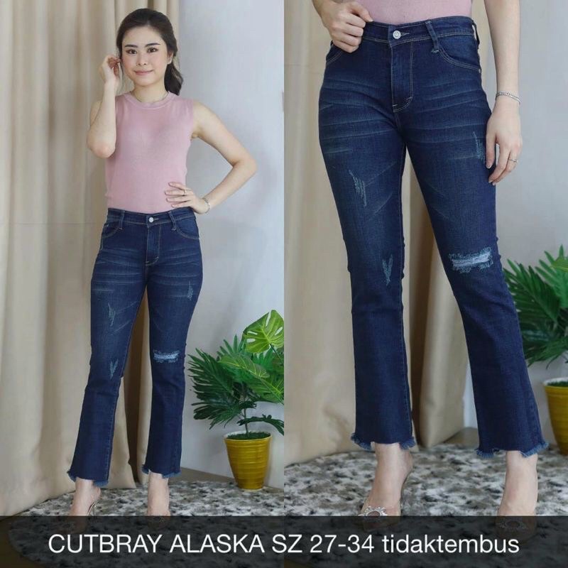 CELANA JEANS CUTBRAY ALASKA SOBEK TIDAK TEMBUS IMPORT BKK