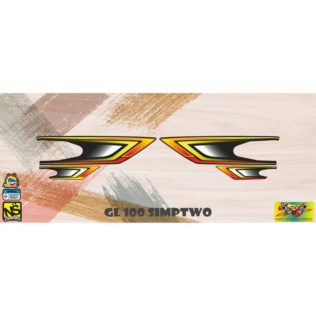 striping stiker decal gl 100 simptwo