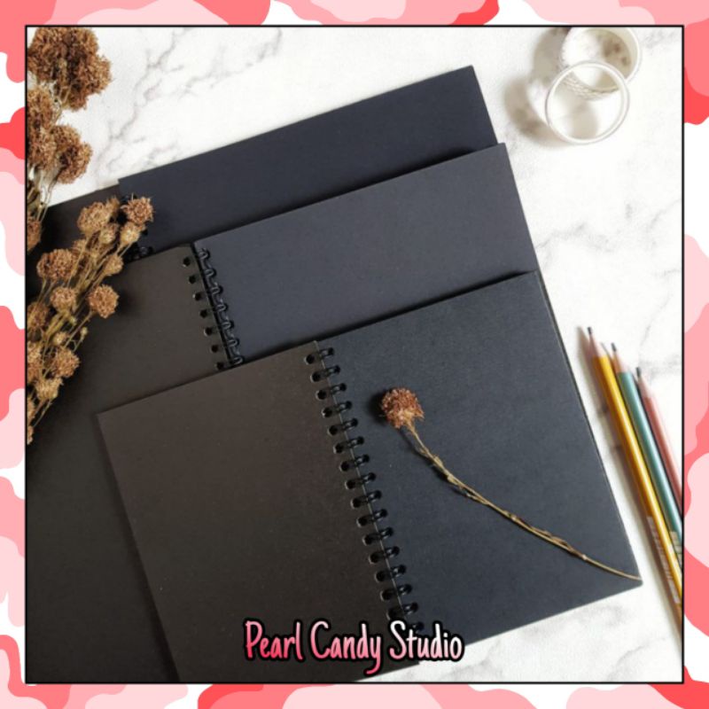 

Sketchbook Black and Brown Aesthetic 25 Lembar 190GSM