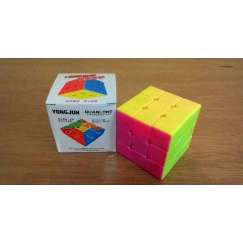 Toko Jual Rubik 3x3 Stickerles Guanlong Harga Murah lnmerk asli yongjun