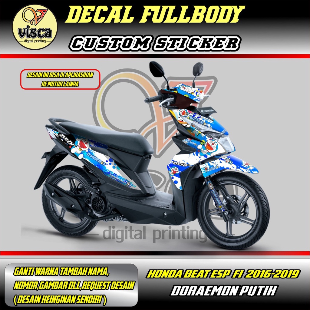 Decal Beat CBS ISS Sticker Beat CBS ISS Stiker beat CBS ISS full body motif doraemon