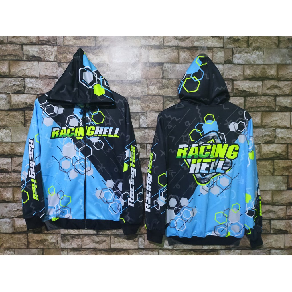 JAKET RACING HELL FULL PRINTING SUBLIMASI