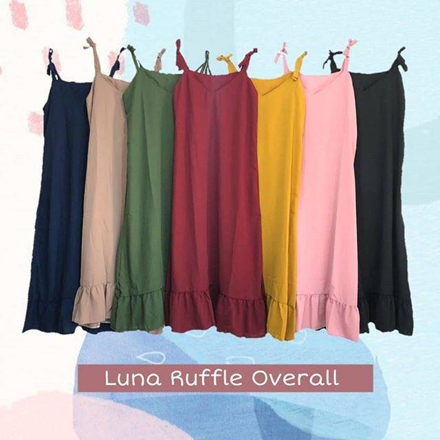 Luna Overall Tunic Bahan Moscrepe