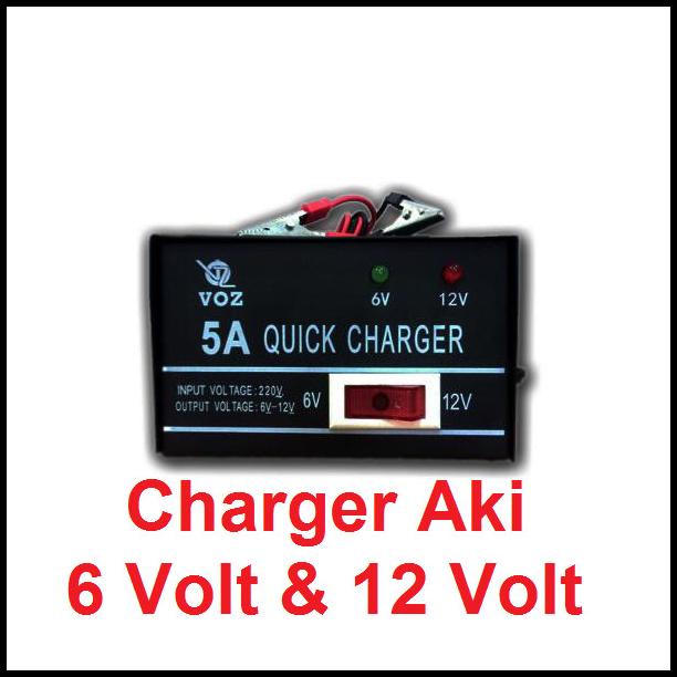 Charger Aki 6 Volt Dan 12 Volt, Charger Aki Motor 6 Volt Dan 12 Volt