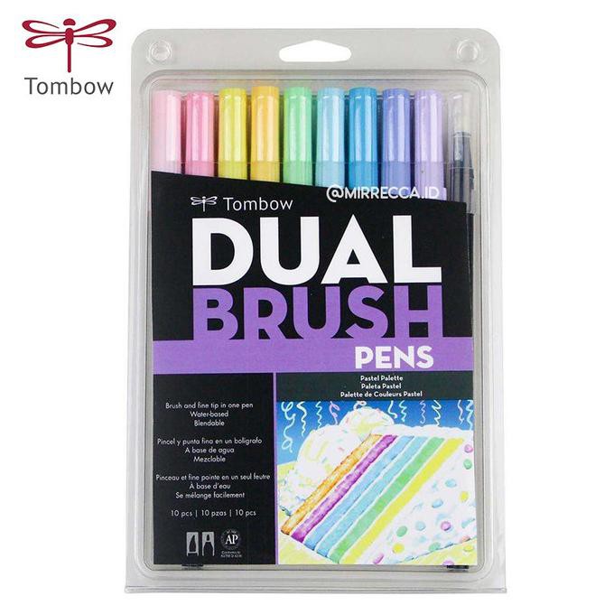 

Ready! Tombow Abt 10 Colors Set Pastel Palette Series Dual Brush Pen Art Coll Termurah