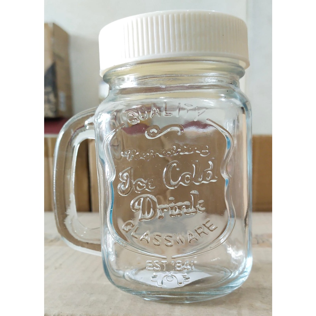 Gelas Kaca / Beling Kafe / Cafe + Tutup
