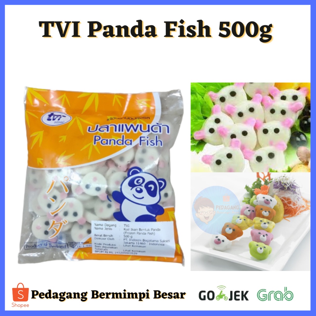 TVI Panda Fish 500g/ Ikan Olahan Bentuk Panda 500gr